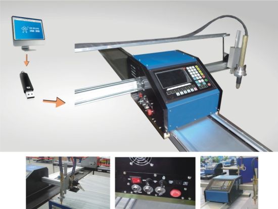 2017 ucuz cnc metal kesme makinesi START Marka LCD paneli kontrol sistemi 1300 * 2500mm çalışma alanı plazma kesme makinası
